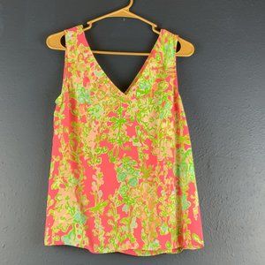 Lilly Pulitzer Pink & Green Sleeveless Top